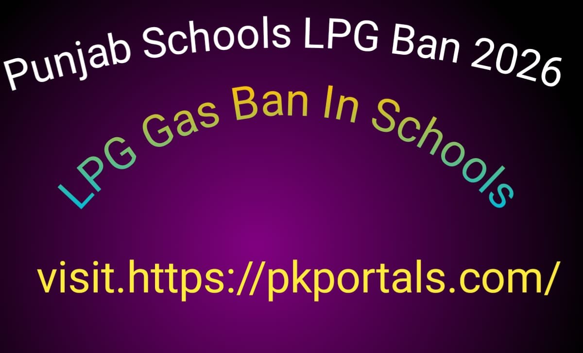 Punjab Schools LPG Ban 2026 - LPG Gas Ban In Schools
