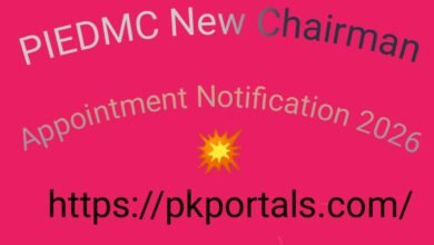 PIEDMC New Chairman Appointment Notification 2026