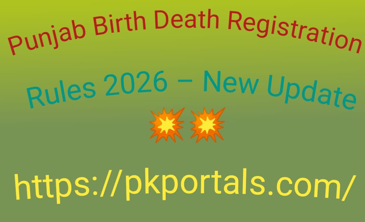 Punjab Birth Death Registration Rules 2026 – New Update