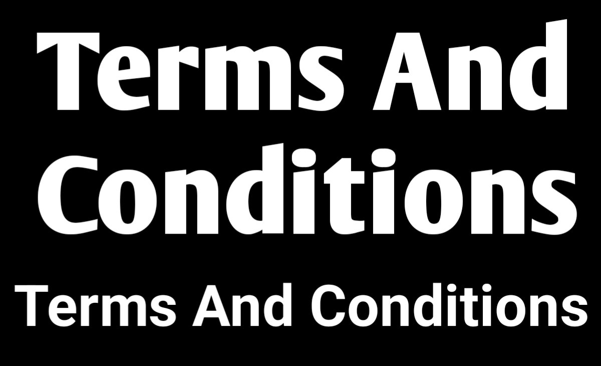Terms And Conditions